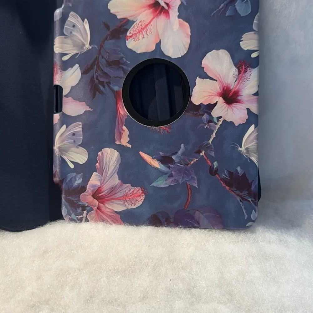 Floral Tablet Case - Blue and Pink